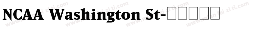 NCAA Washington St字体转换